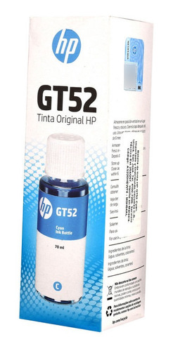 Botella Tinta Original Hp Gt 52 Cyan Ink Tank Series 5800