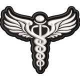 Patch Bordado Brasão Emblema Medicina Motociclista Mc Pro16