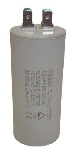 Capacitor De Marcha Aire Acondicionado 40 Mf 450v 50/60hz