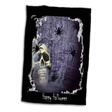 3d Rose Spider Calavera De Halloween Twl__1 Toalla, 15 X 22