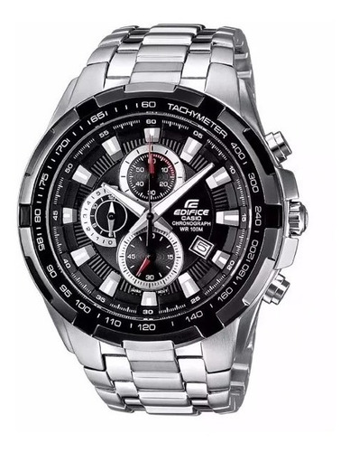 Reloj Casio Edifice Ef-539d-1avef Pantalla De Neon En Acero