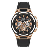 Reloj Guess Para Hombre De 46 Mm - Correa Negra, Esfera Negr