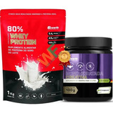 Combo Whey 1kg Concentrado + Creatina 100g Growth Supplement