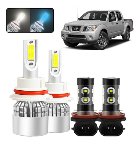 Kit De Focos Led 9007 H11 Para Nissan Frontier 2005-2019