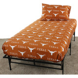College Covers Texas Longhorns Sheet Set, Full, Team Color
