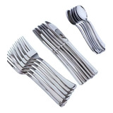 Set Cubiertos Desechable Cuchara Plata Metalizado X 18und