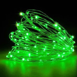 Luces Corcho Hada Alambre Micro Led Boda Colores Luces Verde