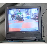 Televisor Phillips 20  Con Soporte Pared, Antena Y Control R