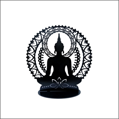Enfeite Buda Meditação Com Base Para Decoração