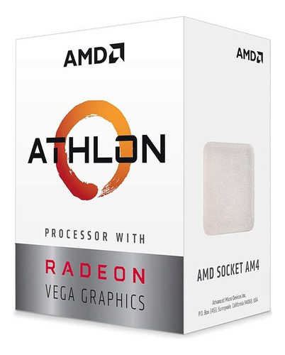 Processador Amd Am4 Athlon 3000g 3.5ghz 5mb 2-core 4-threads