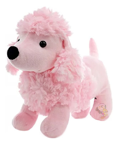 Perro Caniche De Peluche Rosa Super Suave Original Cute