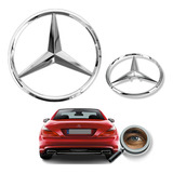 Insignia Baul P/ Mercedes Benz Cromada 80mm Oem Tuningchrome