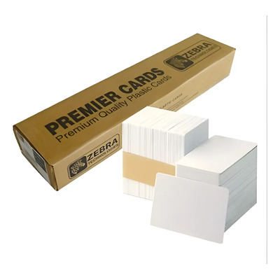Tarjeta de PVC Zebra CR-80 Blanca 500 Plástico para Credenciales | Envío gratis