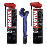 Desengrasante Motul C1 + Lubricante C3 + Cepillo De Cadena