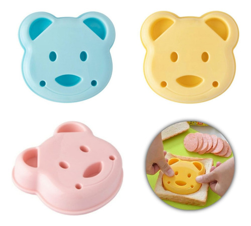 Molde Urso Cortador Pão De Forma Bolo Lancheira Infantil Top