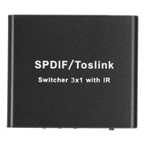 Dispositivo De Conmutación Spdif/para Toslink Switcher 3x1 C