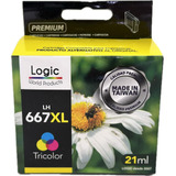 Cartucho 667xl Tricolor 21ml Logic