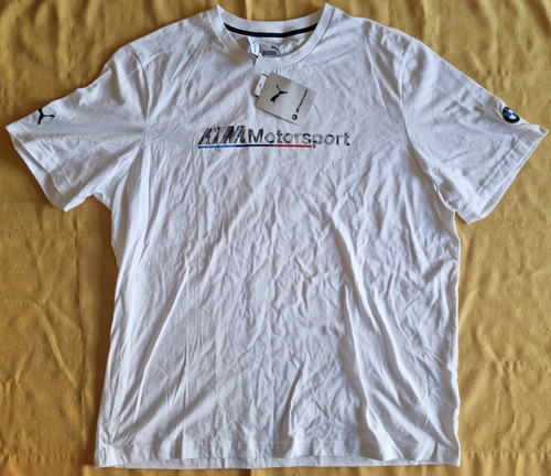 Playera Puma Bmw Motorsport Mms Logo Tee Talla Xl Blanca