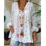 Camisa Blusa Maxi Camisão Saída Estampa Praia Bata Larga E2