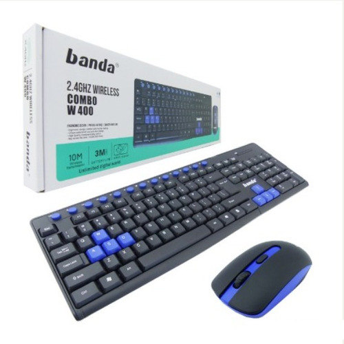 Teclado + Mouse Gamer Banda W400 Inalambrico