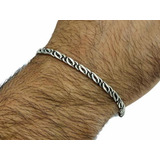 Pulsera Plata 925 Eslabón Juliana 4 Mm Hombre Regalo