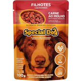 Special Dog Filhote Carne Ao Molho Ração Úmida Sachê 100g 