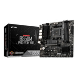 Tarjeta Madre Msi B550m Pro-vdh Wifi Amd Am4 Micro Atx Color Negro