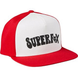 Gorra Fox Snapback Moto Roja Negra Cachucha Bmx Bici