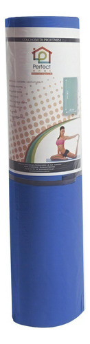 Colchoneta Eva Para Yoga  Pilates Tapete Gimnasio Color Azul