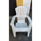 Sillon Reposera Gran California Mascardi Plastico Blanco