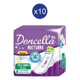 Pack Toallas Femeninas Doncella Nocturna 8 U