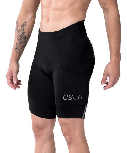 Calza Ciclista Corta Hombre Bolsillo Lateral Oslo