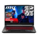 Portátil Msi Bravo Ryzen 5 5600h Rx 5500m Ram 8gb M.2 1000gb