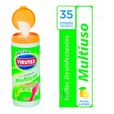 Toallas Desinfectantes Virutex Frasco 35 Unid. Limón