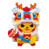 Bloques De Construccion Figura De Pikachu Dis. Dragon Chino