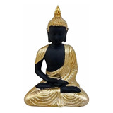 Estatua De Buda Para Decoración Zen Estatua De Buda Color Negro