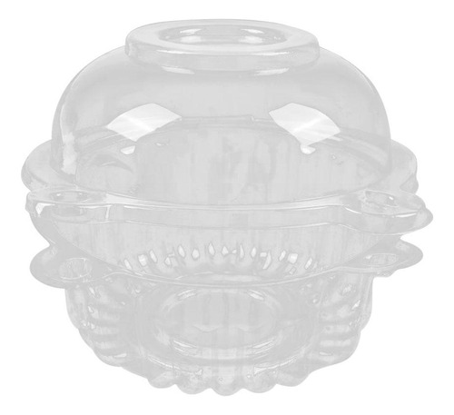 100 Unids Clear Pod Muffin Container Individual Cupcake Dome