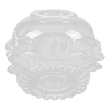 100 Unids Clear Pod Muffin Container Individual Cupcake Dome