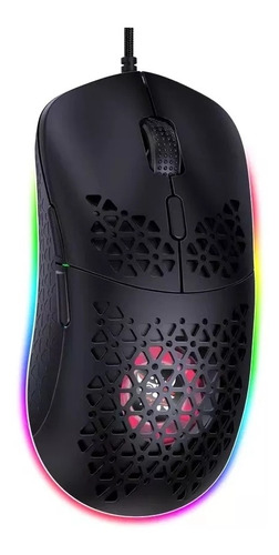 Mouse Gamer Onikuma Cw911 Con Luces Rgb Y Ventilador