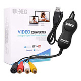 Tarjeta Capturadora De Video Usb 2.0 Ucec, Vhs Vcr Tv A Dvd