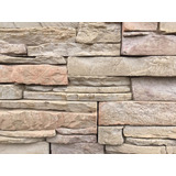 Revestimiento Pared Simil Piedra Ecostone Andes Crema Oxidad