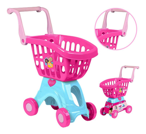 Carrinho Para Levar As Comprinhas Da Barbie Cheff Infantil