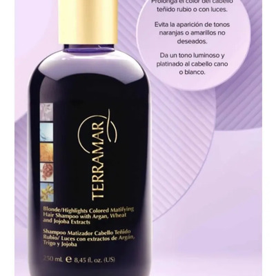 Shampoo Matizador Para Cabello Terramar, 250 Mls. | MercadoLibre