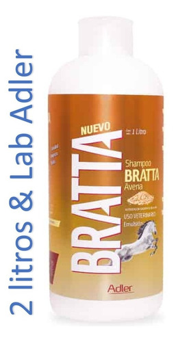 Shampoo Para Caballo & Bratta Avena & Aloe Vera & Lab Adler