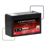 Bateria Para Alarme Cftv Cerca Elétrica 12v 4a Up12 Unipower