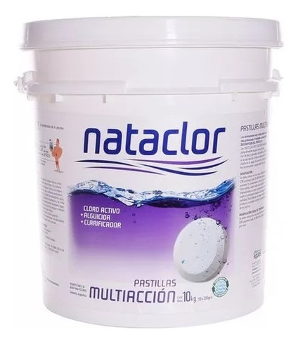 Pastillas De Cloro Multiacción D.lenta 200gr X 10kg Nataclor