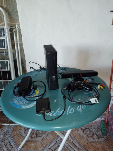Xbox 360 Chip +kinect+jostick+cargador+disco Duro Con Juegos