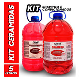 Kit Shampoo + Condicionador 5 Litros Ceramidas Galão +brinde