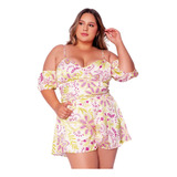 Conjunto Plus Size Estampado Ciganinha