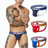 Pump Suspensorios Hombre Gym Jockstrap Braguitas Sexy 3pcs